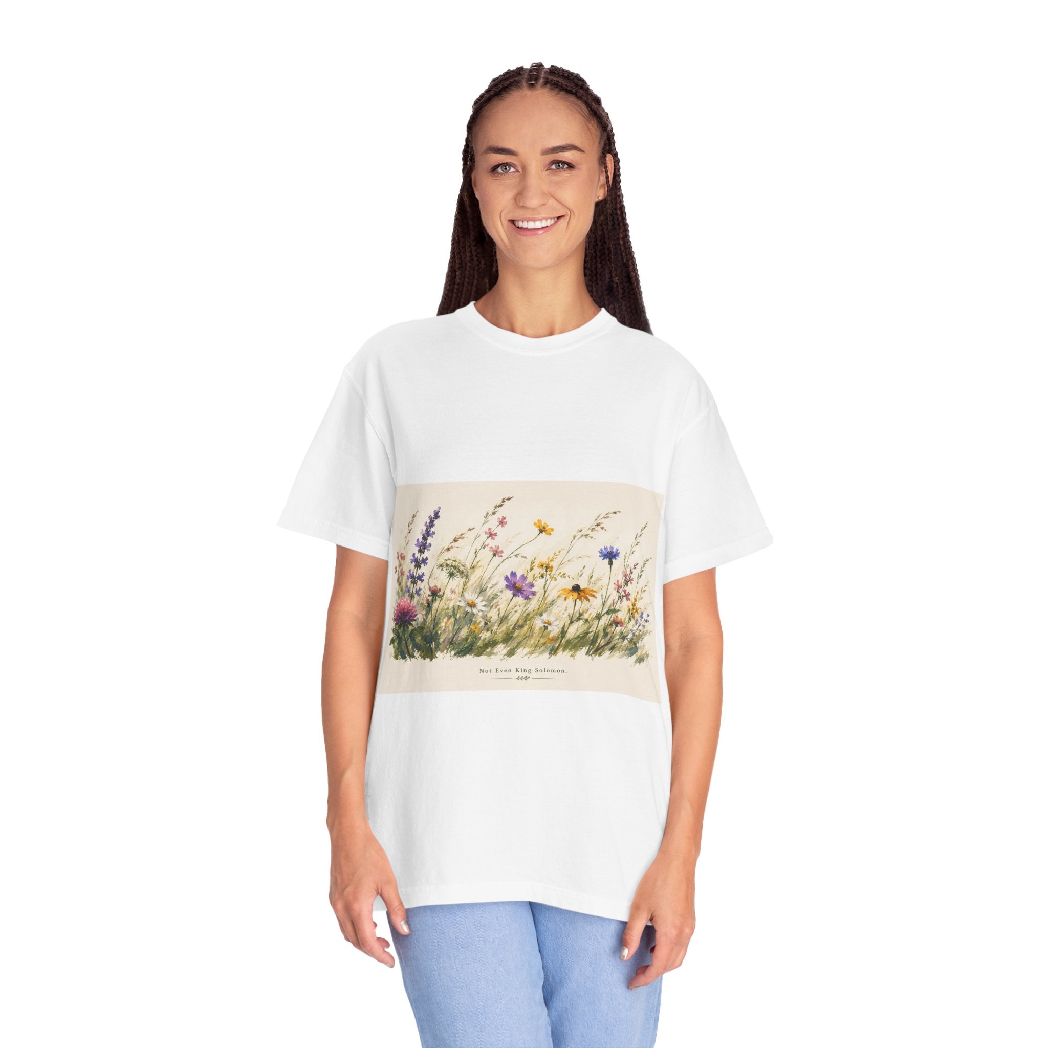 Wildflower Meadow T-Shirt — 'We Grow Through What We Go Through' Floral Graphic Tee