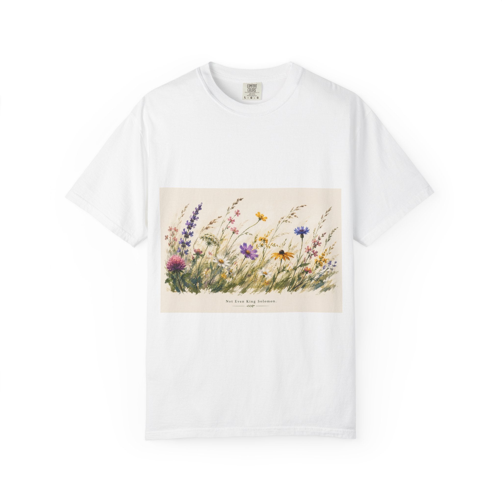 Wildflower Meadow T-Shirt — 'We Grow Through What We Go Through' Floral Graphic Tee