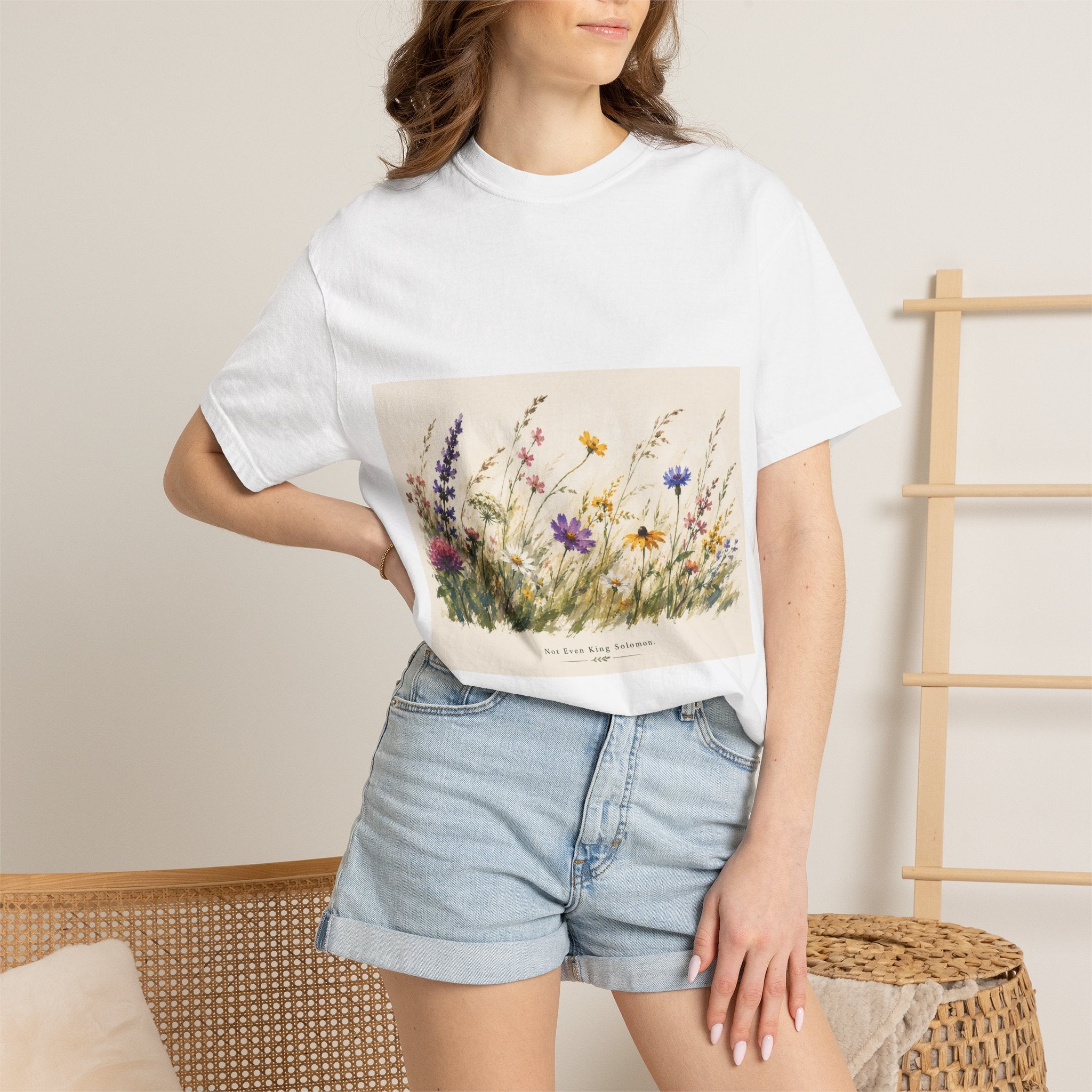 Wildflower Meadow T-Shirt — 'We Grow Through What We Go Through' Floral Graphic Tee